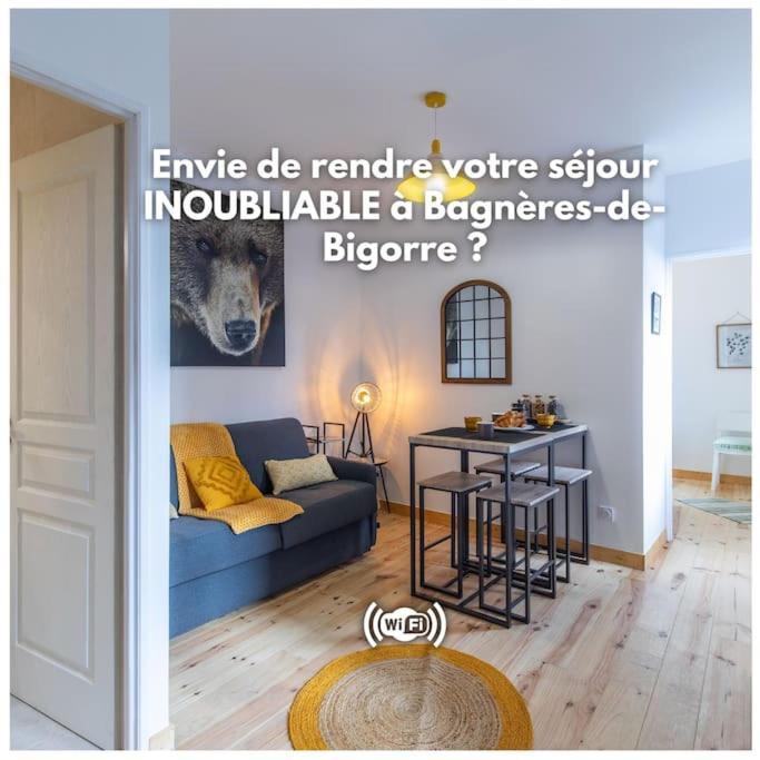 Refuge De L'Ours : T2 Equipe Avec Parking Et Wifi Lägenhet Bagnères-de-Bigorre Exteriör bild